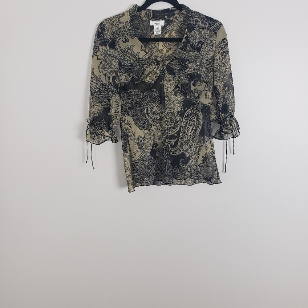 Philosophy Republic 3/4 sleeve blouse C19